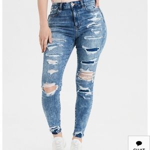 NWT American Eagle Curvy High Rise Jeggings sz 16R